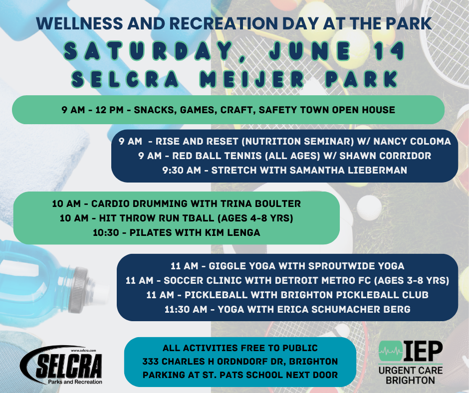 Wellness Day activities and schedule at SELCRA Meijer Park.