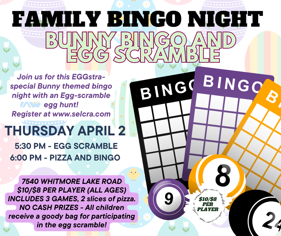 Family Bingo Night with Egg Scramble Event