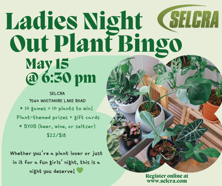 Ladies Night Out Plant Bingo event with prizes.